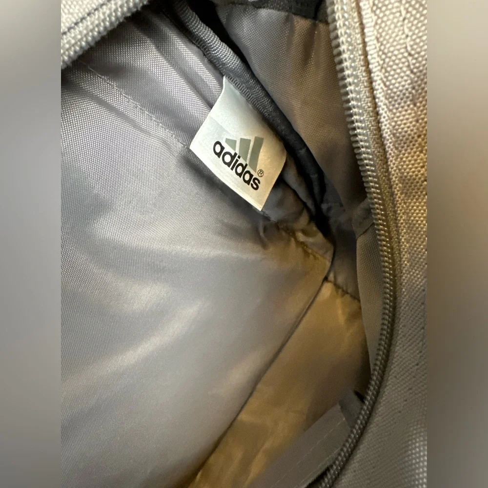 Adidas Laptop Messenger Bag Gray Shoulder Strap Padded Briefcase 329761 JDE002